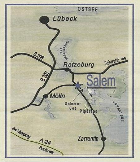 Anfahrt nach Salem